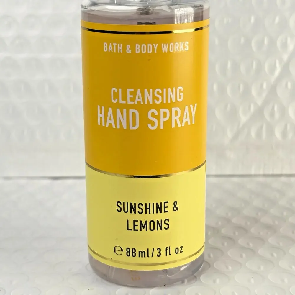 Bath & Body Works Sunshine & Lemons Anti-Bacterial Hand Spray Sanitizer 3oz Rare